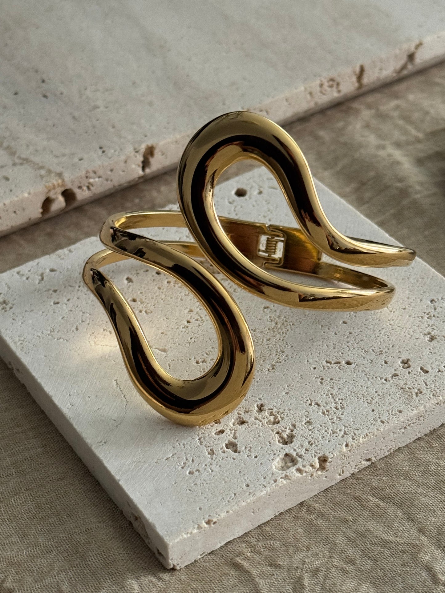 Vine Wraparound Cuff - Gold