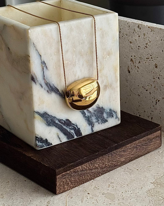 PEBBLE PENDANT NECKLACE - GOLD