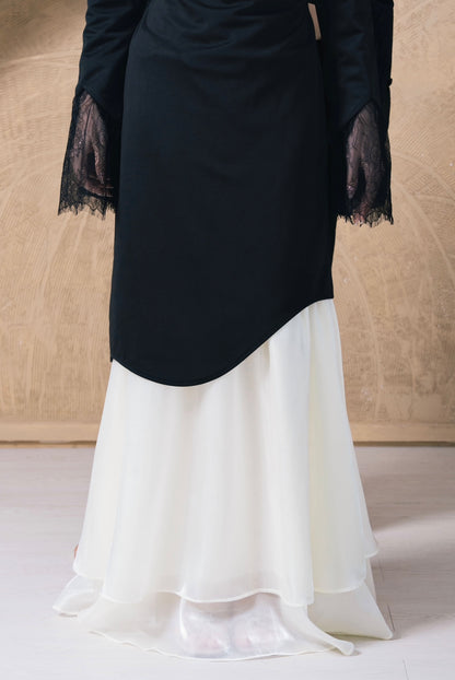 Maysa Modern Kurung Set - Noir