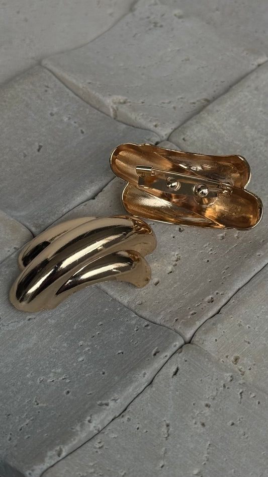 MONA RIDGE BROOCH - GOLD