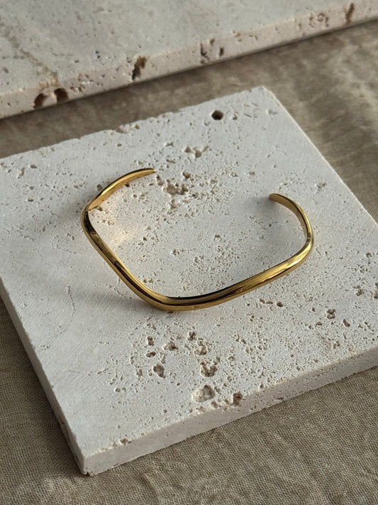 Linear Wave Band - Gold