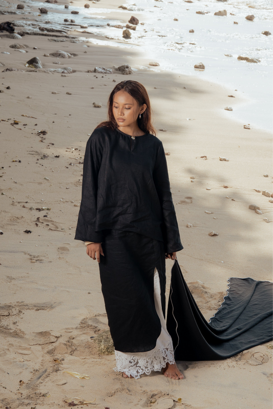 PREORDER EDITH MODERN KURUNG SET - NOIR