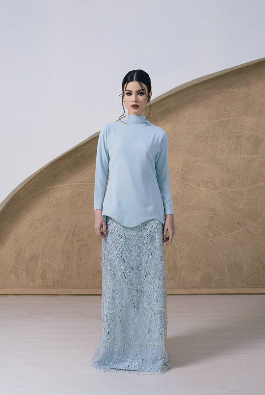 Soraya Embellished Kurung Set - Lattice