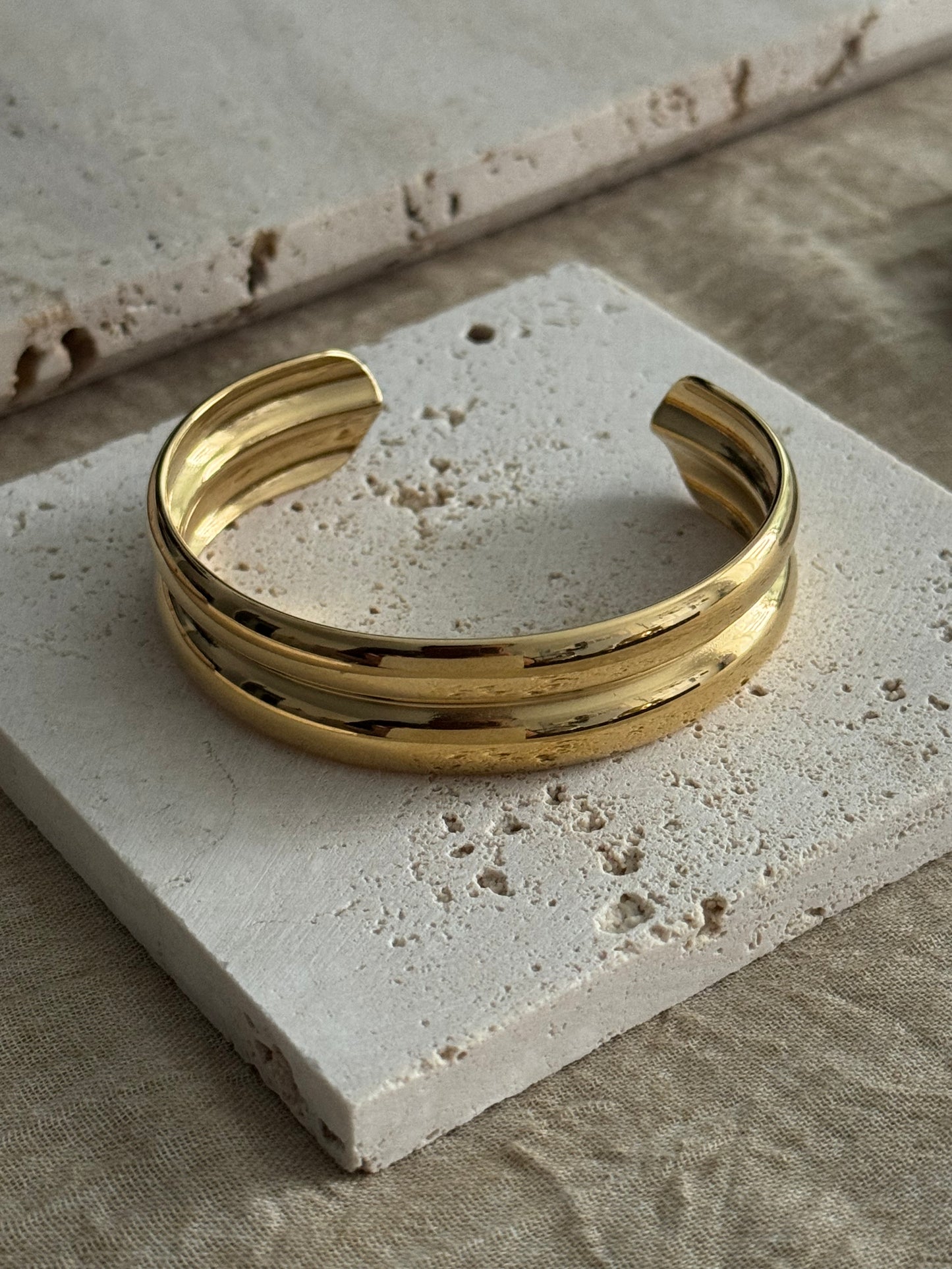 Dual Line Band - Gold