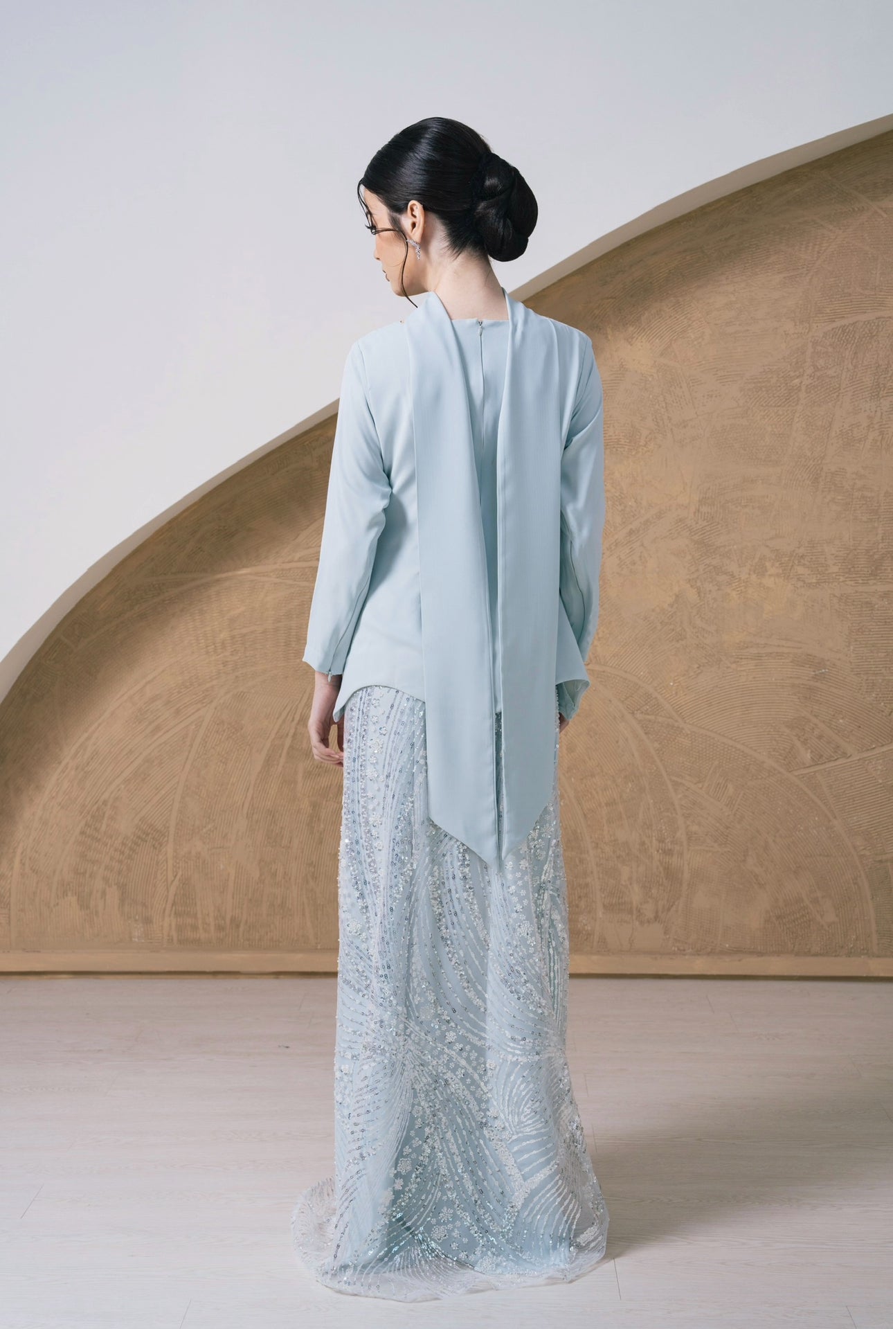 Soraya Embellished Kurung Set - Flora