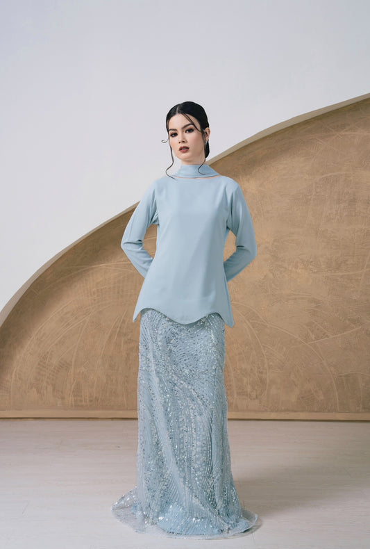 Soraya Embellished Kurung Set - Flora