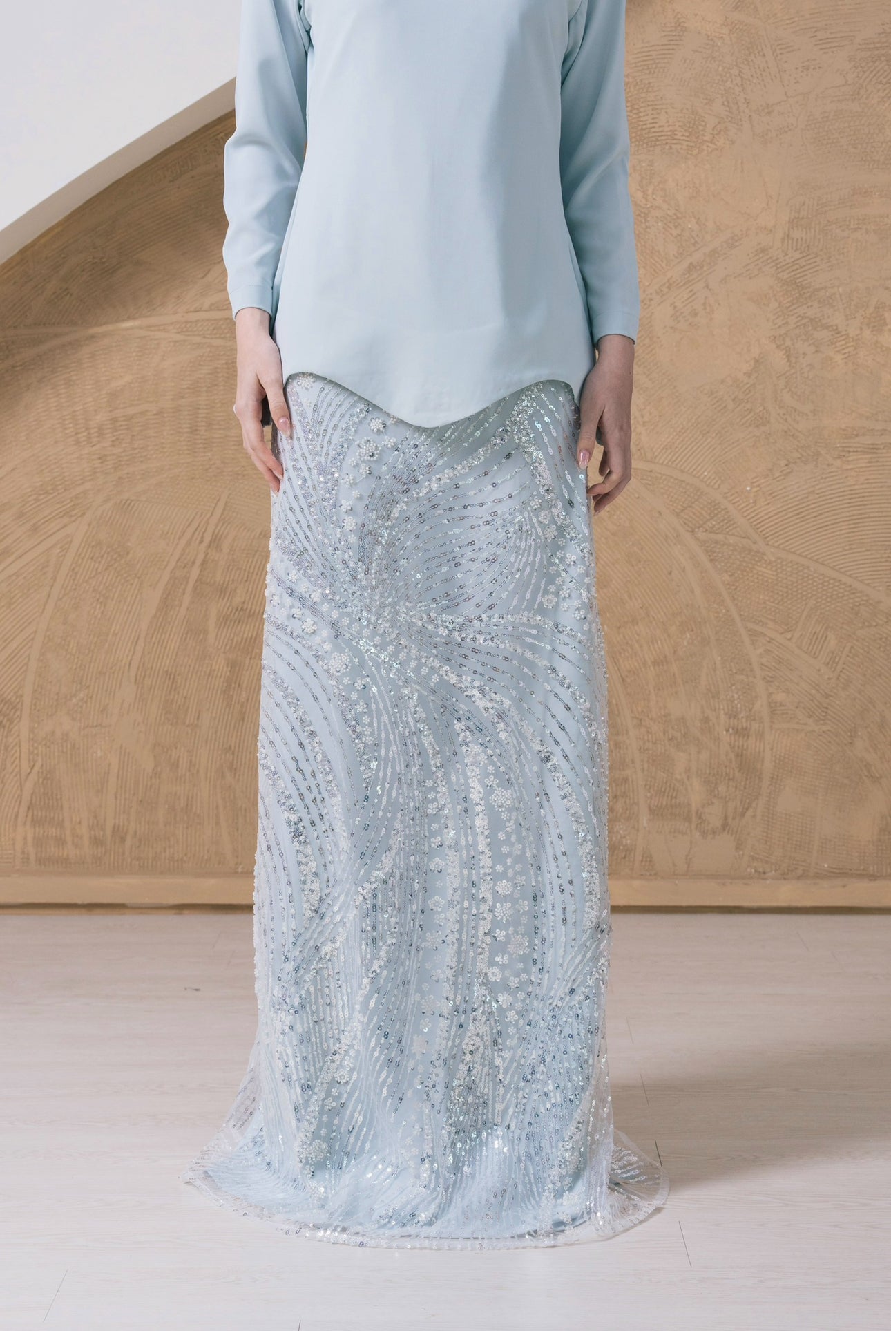 Soraya Embellished Kurung Set - Flora