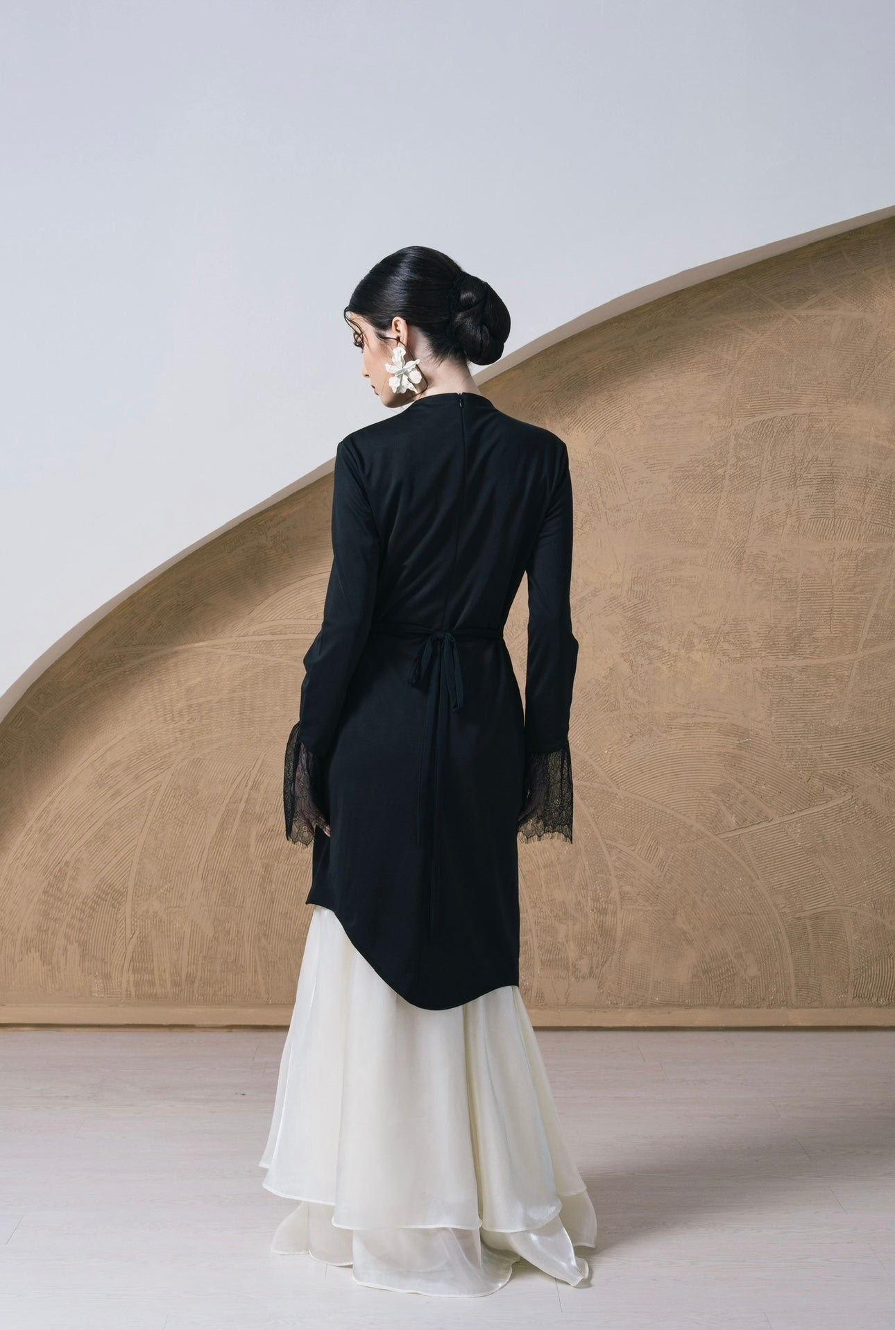 Maysa Modern Kurung Set - Noir
