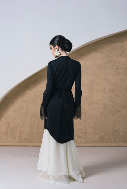 Maysa Modern Kurung Set - Noir