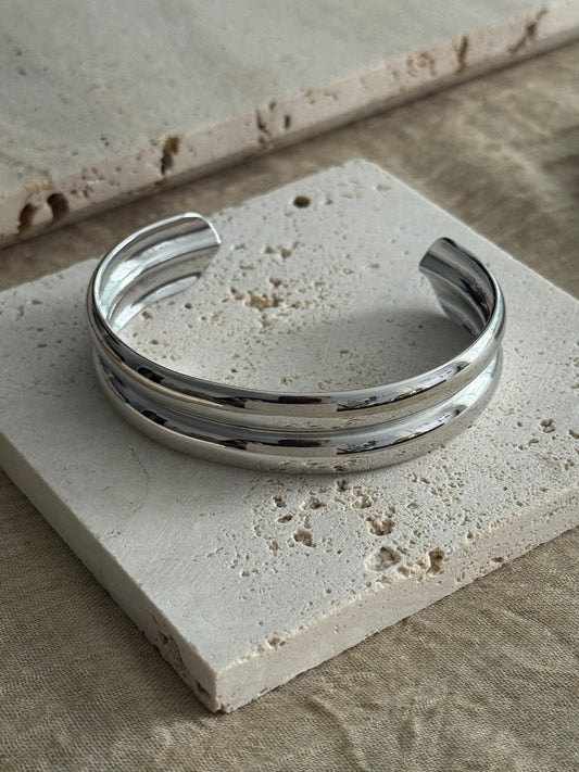 Dual Line Band - Silver