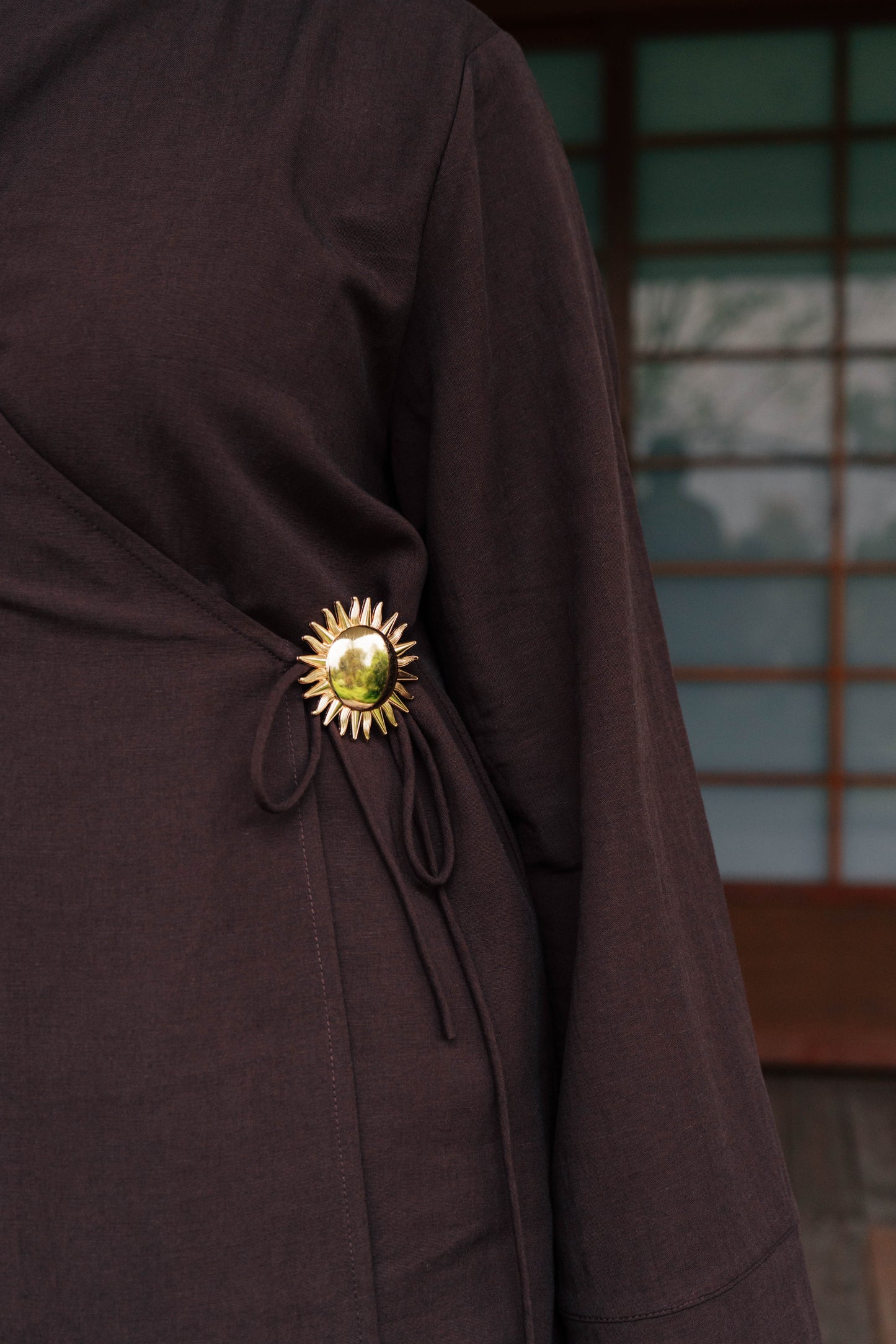 Amara Kimono Trouser Set - Mahogany