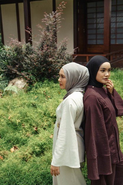 Amara Kimono Trouser Set - Mahogany