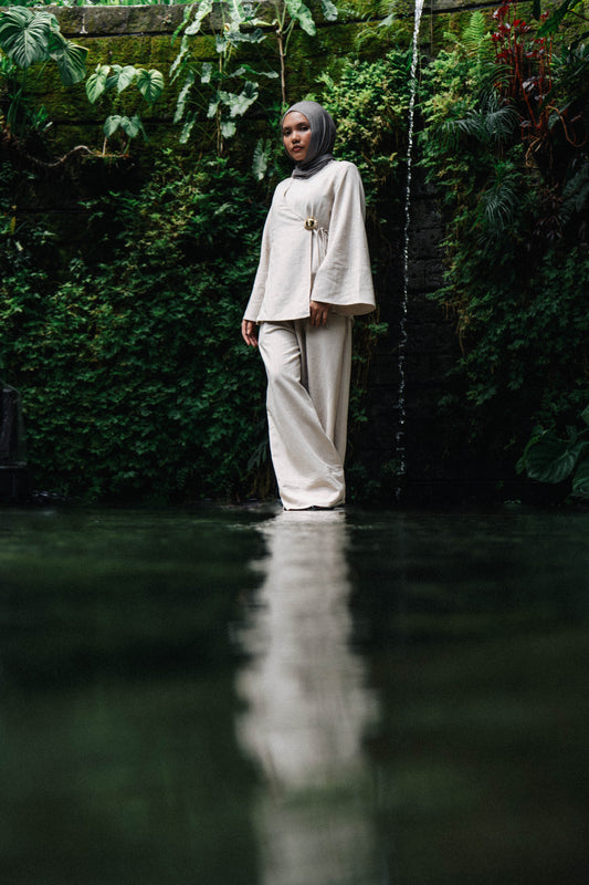 Amara Kimono Trouser Set - Dune