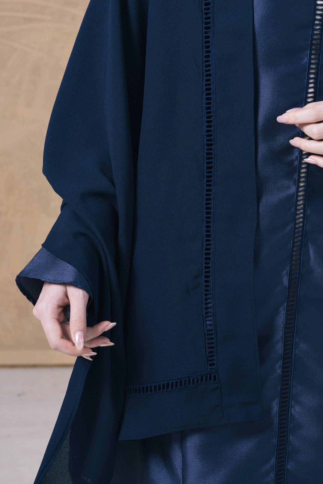 Alaia Dress & Shawl Set - Midnight