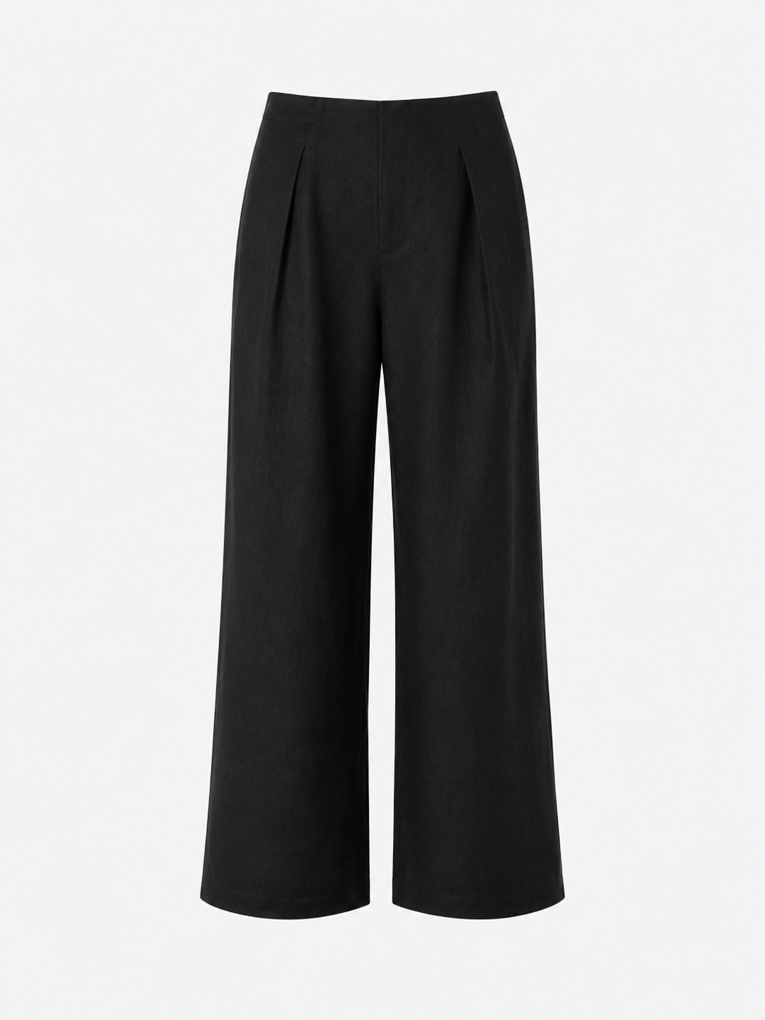 ELIO PLEATED TROUSERS - NOIR