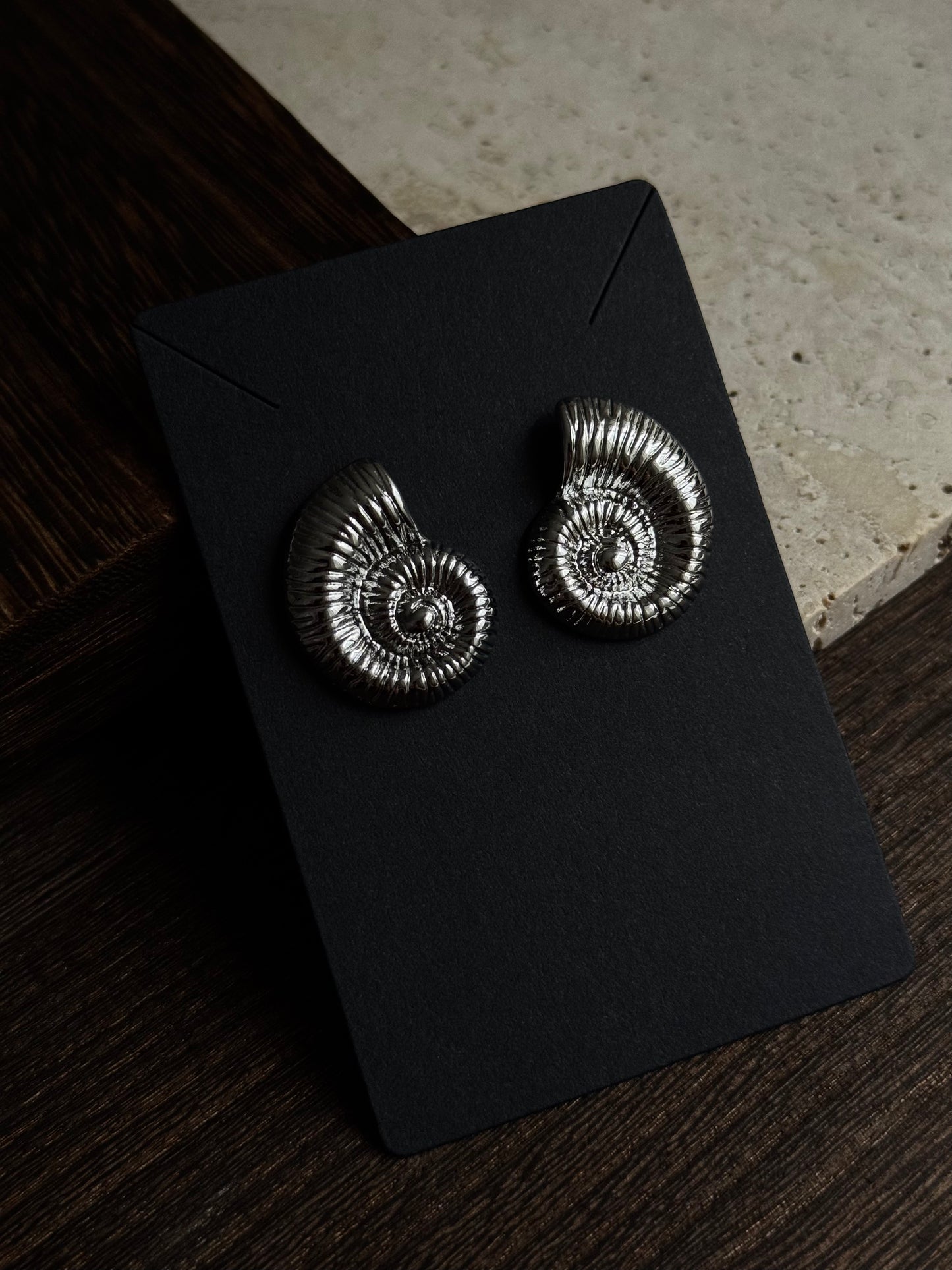 SHELLFORM EARRINGS - SILVER