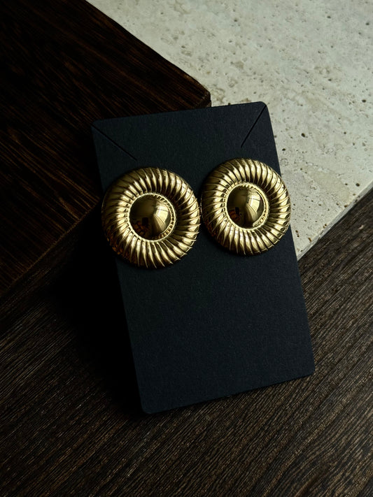 Vintage Swirl Earring - Gold
