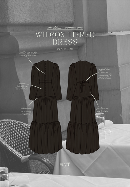 Wilcox Tiered Dress - Raven