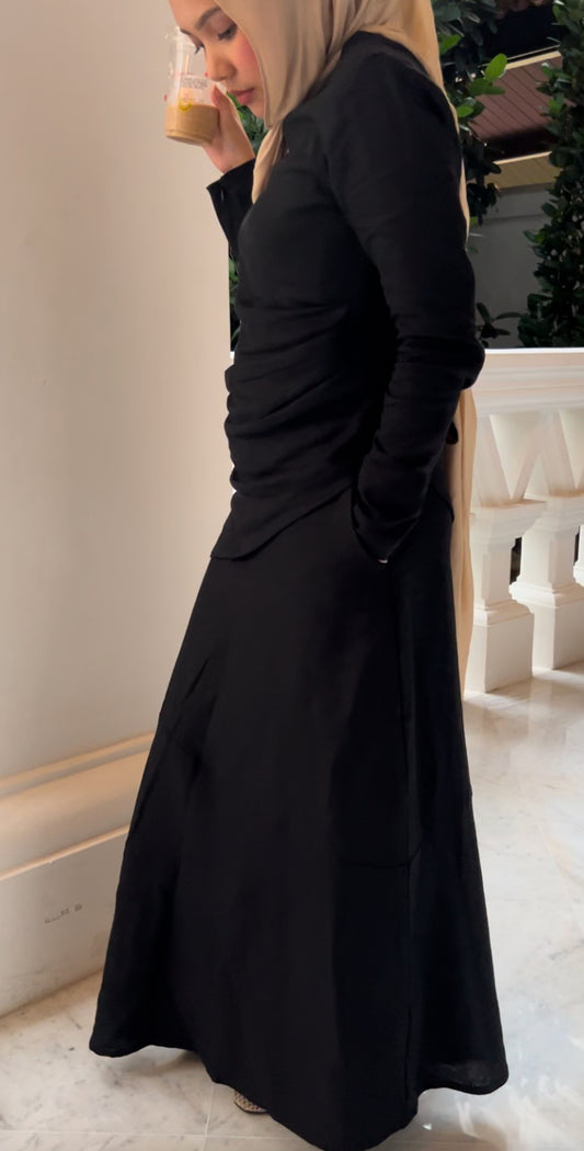 Audrey Skirt Set - Raven