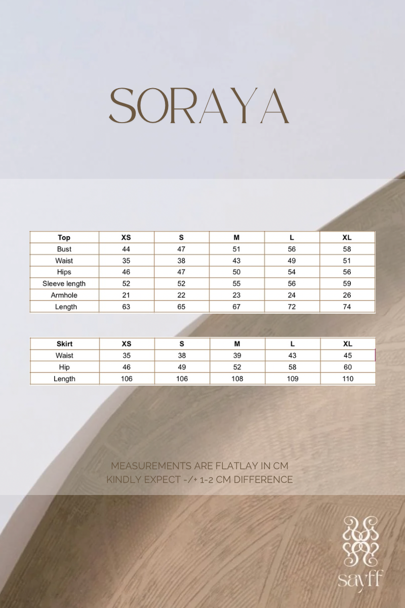 Soraya Embellished Kurung Set - Flora