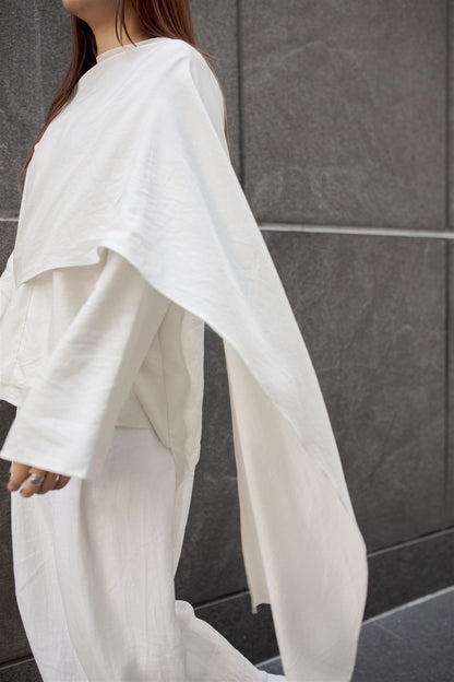 MARLOWE DRAPE TOP - DUNE