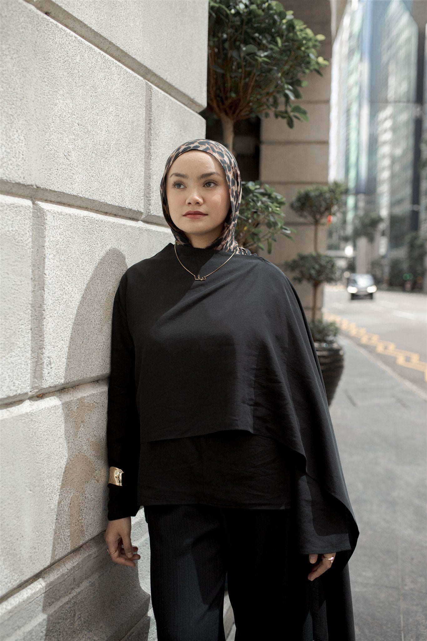 MARLOWE DRAPE TOP - NOIR