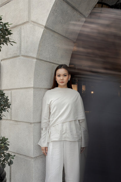 MARLOWE DRAPE TOP - DUNE