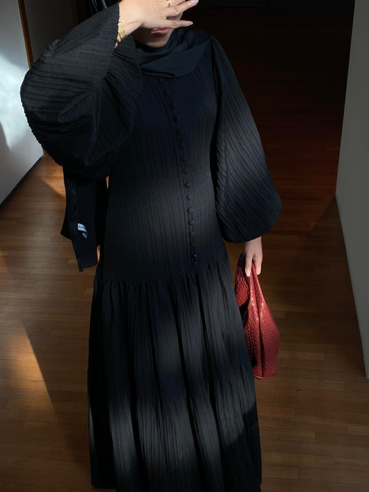 Wilcox Tiered Dress - Raven